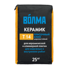 Плиточный клей ВОЛМА Керамик Т14, 25 кг