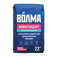 Шпаклевка цементная ВОЛМА Аквастандарт, 22 кг