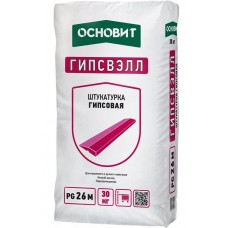 Штукатурка гипсовая ОСНОВИТ ТЕХНО PG26/1 M, серая 30 кг