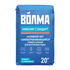 Наливной пол ВОЛМА Нивелир Стандарт самовыравнивающийся универсальный, 20 кг
