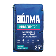 Наливной пол ВОЛМА Нивелир Топ быстротвердеющий тонкослойный, 25 кг