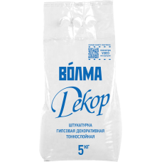 Штукатурка декоративная гипсовая ВОЛМА Декор, 5 кг