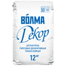 Штукатурка декоративная гипсовая «ВОЛМА Декор», 12 кг